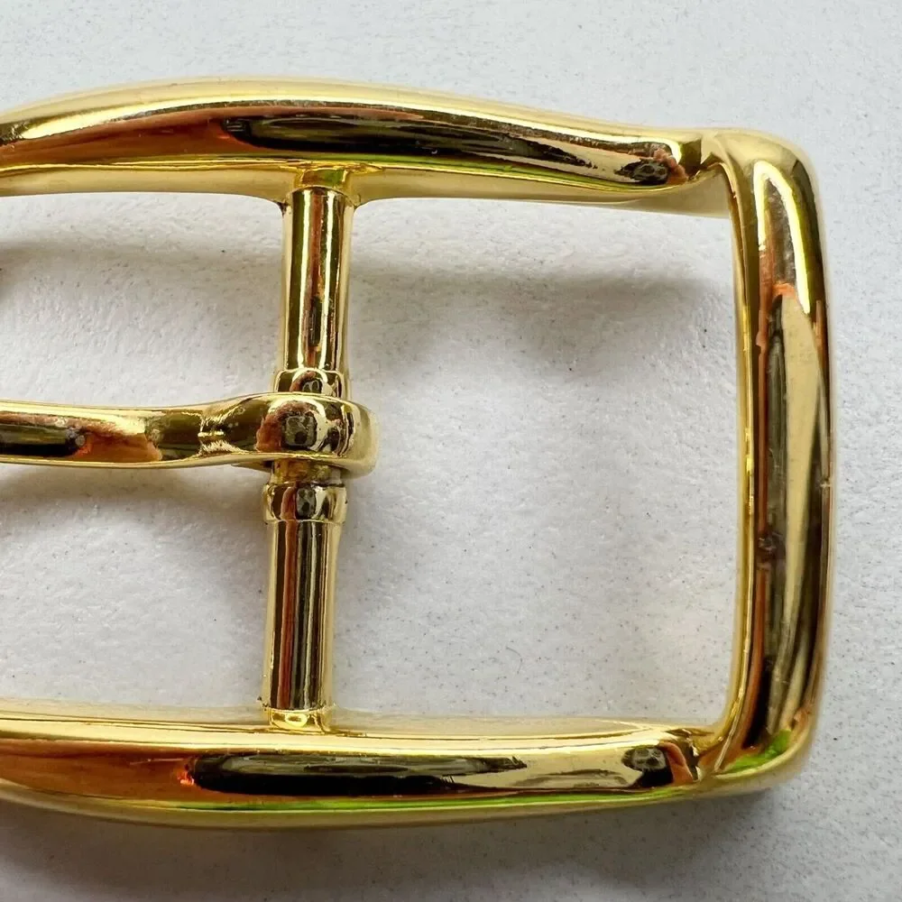 Vintage Gold Tone Simple Basic Belt Buckle for up to 1 Inch Belt